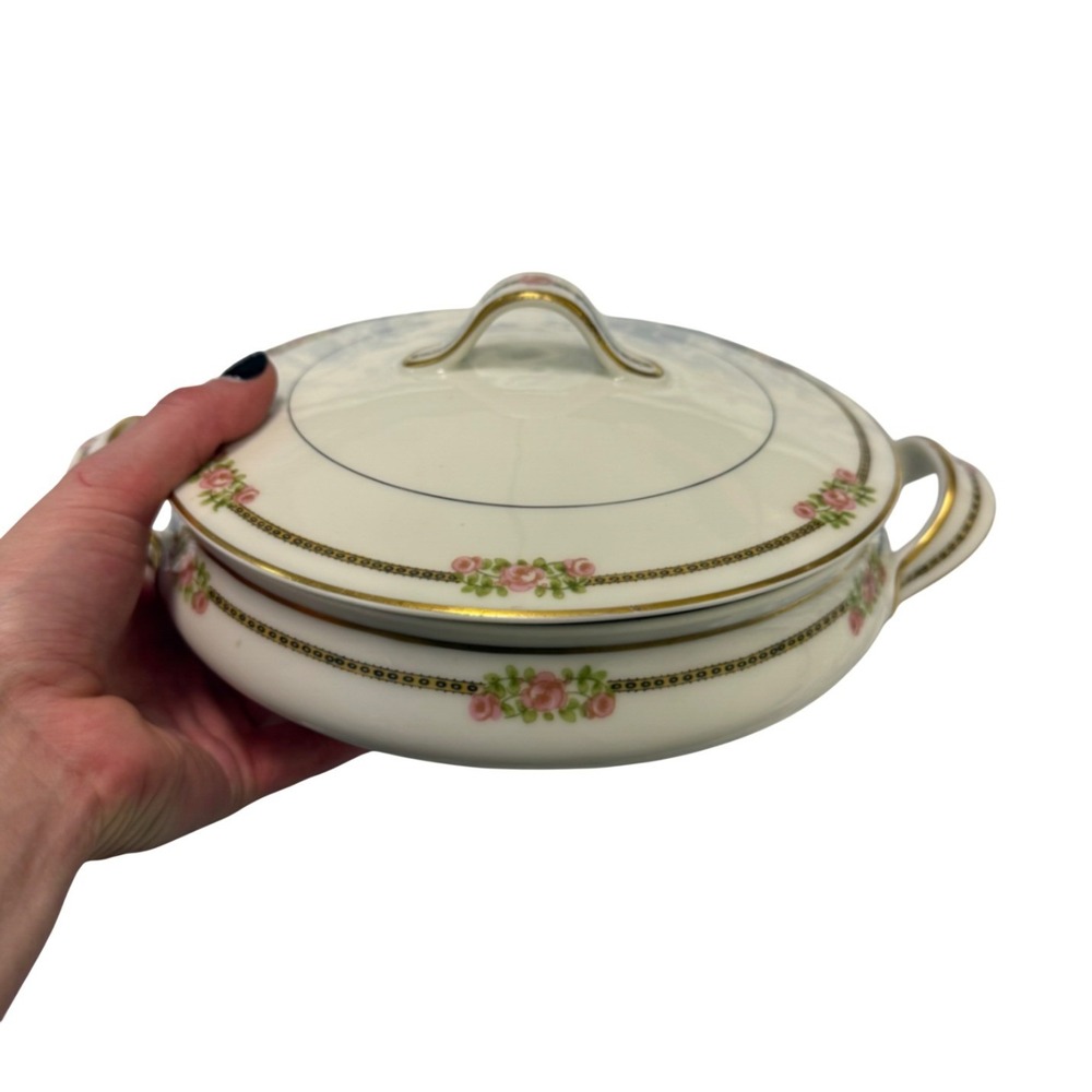 Vintage Theodore Haviland Limoges France Covered Bowl